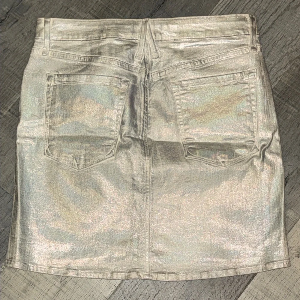 Good American Metallic Mini Skirt - Picture 4 of 9
